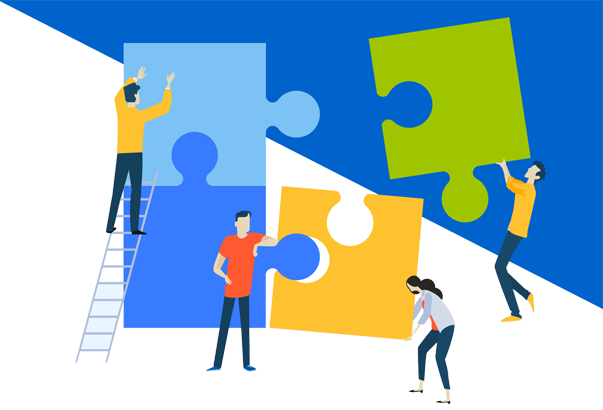 Vector image depicting website support concept